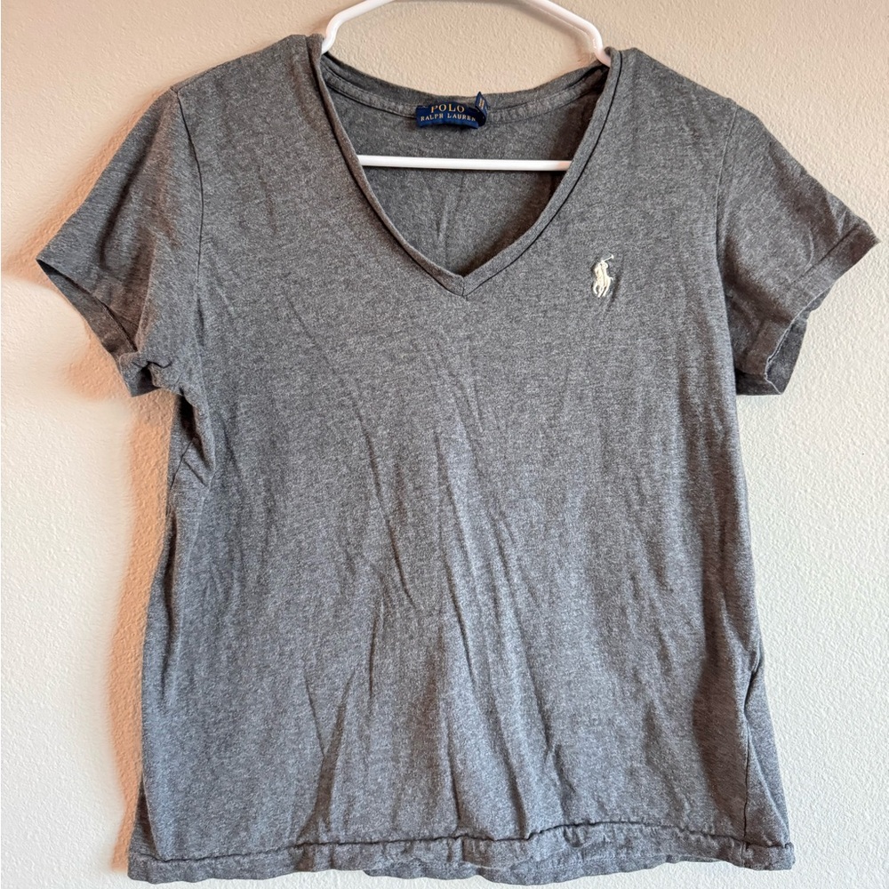 Ralph Lauren Gray Fitted Short Sleeve T-Shirt